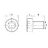 Cilinderfejű csavar Torx Peek  [187] (187104070409)